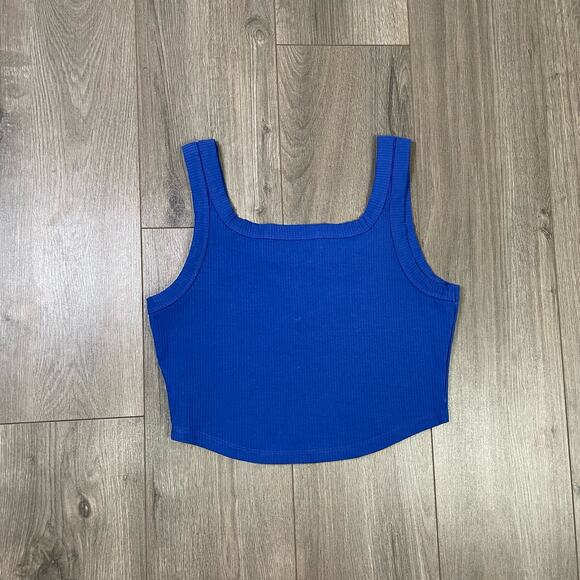 Madewell The Tailored Cool Sculpt Luma Crop Summer Tank Top US Women's XXS New - Picture 3 of 6